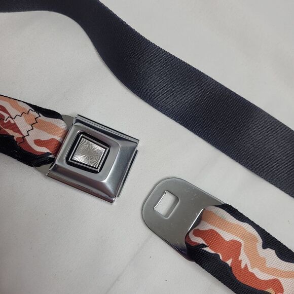 BUCKLE DOWN bacon belt webbing seatbelt regular size unisex - Picture 6 of 10